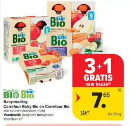 Carrefour Babyvoeding Carrefour Baby Bio en Carrefour Bio aanbieding