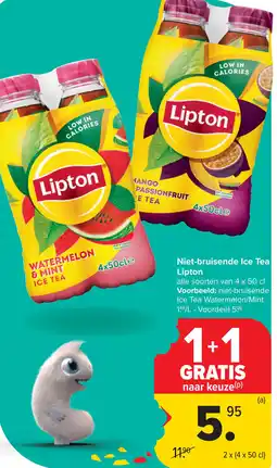 Carrefour Niet-bruisende Ice Tea Lipton aanbieding