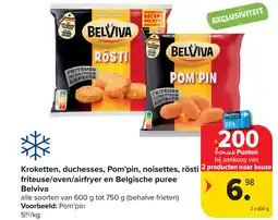 Carrefour Kroketten, duchesses, Pom'pin, noisettes, rösti friteuse aanbieding