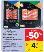 Carrefour Italiaanse fijne vleeswaren Carrefour Selection aanbieding