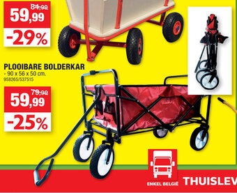 Hubo Plooibare Bolderkar aanbieding