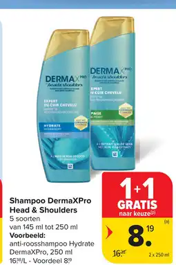 Carrefour Shampoo DermaXPro head& shoulders aanbieding