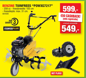 Hubo Benzine Tuinfrees POWXG7217 aanbieding