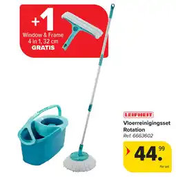 Carrefour Leifheit vloerreinigingsset aanbieding