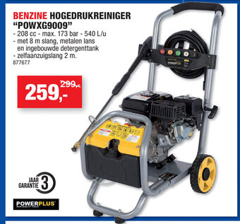 Hubo Benzine Hogedrukreiniger POWXG9009 aanbieding