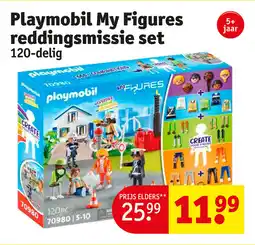 Kruidvat Playmobil My Figures reddingsmissie set aanbieding