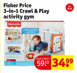 Kruidvat Fisher Price 3-in-1 Crawl & Play activity gym aanbieding