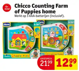 Kruidvat Chicco Counting Farm of Puppies home aanbieding