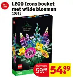 Kruidvat Lego Icons boeket met wilde bloemen 10313 aanbieding