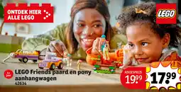 Kruidvat Lego Friends paard en pony aanhangwagen 42634 aanbieding
