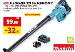 Hubo Makita Accu Bladblazer LXT DUB186SFX1 aanbieding