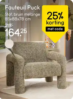 Leen Bakker Fauteuil Puck aanbieding