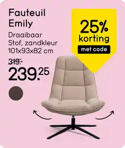 Leen Bakker Fauteuil Emily aanbieding
