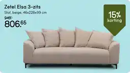 Leen Bakker Zetel Elsa 3 zits aanbieding