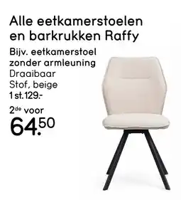 Leen Bakker Eetkamerstoel zonder armleuning Raffy aanbieding