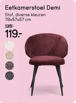 Leen Bakker Eetkamerstoel Demi aanbieding