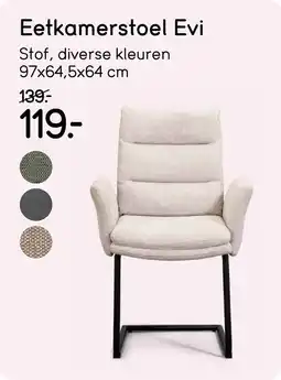Leen Bakker Eetkamerstoel Evi aanbieding