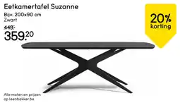 Leen Bakker Eetkamertafel Suzanne aanbieding