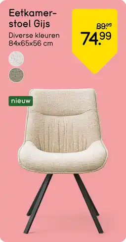 Leen Bakker Eetkamer Stoel Gijs aanbieding