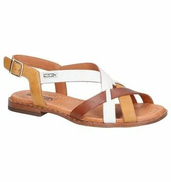 Torfs Pikolinos Algar Cognac/Witte Sandalen aanbieding