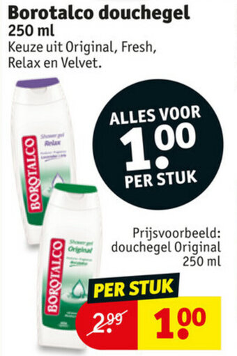 Kruidvat Borotalco douchegel 250ml aanbieding