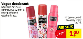 Kruidvat Vogue deodorant aanbieding