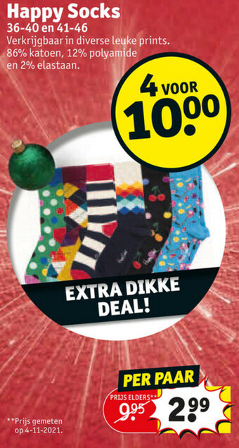 Kruidvat Happy Socks aanbieding