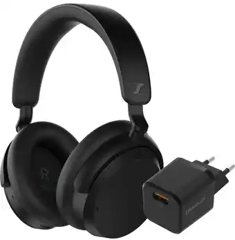 Coolblue Sennheiser Accentum Wireless Noir + BlueBuilt Chargeur Quick Charge avec Port USB-A 18 W aanbieding