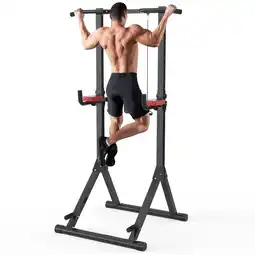 Decathlon Multifunctioneel krachtstation met optrekstang en dip‑station aanbieding