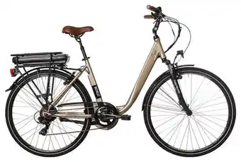 Decathlon Bicyklet Claude Elektrische Stadsfiets Shimano Tourney 7S 500 Wh 700 mm Beige Br aanbieding