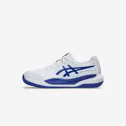 Decathlon Multicourt tennisschoenen voor kinderen Gel Resolution X wit blauw aanbieding