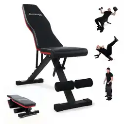 Decathlon Opvouwbare Fitnessbank Trainingsbank inklapbaar Hoogte Verstelbaar 118x32x116 cm aanbieding
