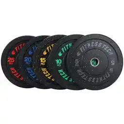 Decathlon Set van 150 kg Bumperplaat Hoge Weerstand Fitness Tech aanbieding
