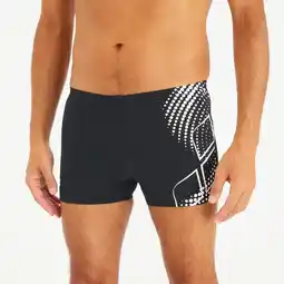 Decathlon Zwemboxer voor heren zwart wit dessin aanbieding