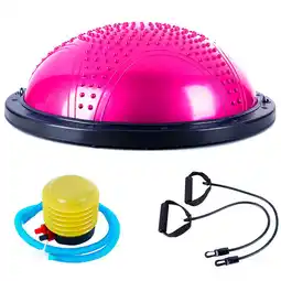 Decathlon Bosu of Yoga Fitness Tech Balance Halve Bol Ø58cm Roze aanbieding