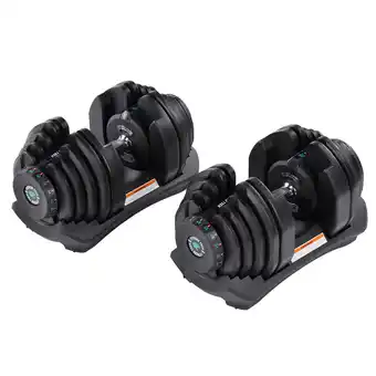 Decathlon Set van 2 verstelbare halters 5–40 kg Fitness Tech aanbieding