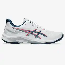 Decathlon Chaussure de handball - ASICS Netburner Ballistic FF 4 blanc et bleu aanbieding