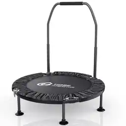 Decathlon Vouwbare trampoline 102 cm met verstelbare handrail & zuignapvoeten aanbieding