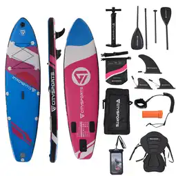 Decathlon Stand-up paddleboard.Opblaasbare paddleboardset. Gepoederd aanbieding