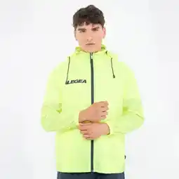 Decathlon Regenjas met ritssluiting fluo geel aanbieding