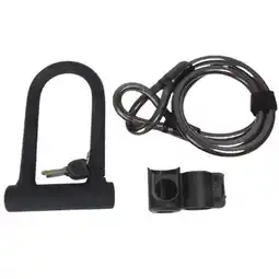 Decathlon Beugelslot - U lock met kabel - fietsslot aanbieding