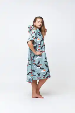 Decathlon Surfponcho voor Volwassenen – Sketchbook - Blue aanbieding