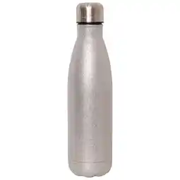 Decathlon Glitter metalen waterfles (Zilver) aanbieding