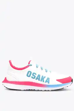 Decathlon Osaka Kids Hockeyschoenen Furo Play | Wit-Retro Blauw-Framboos aanbieding