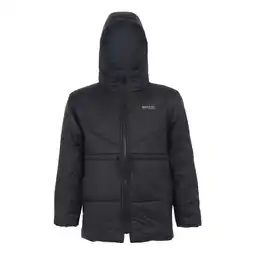 Decathlon Gewatteerd kinder/kinderjack Rurie (Zwart) aanbieding