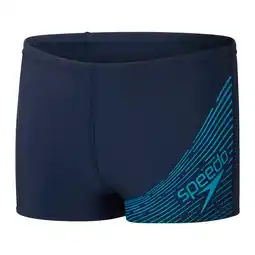 Decathlon Speedo Jongens Zwemboxer Medley Logo Navy/Blauw aanbieding