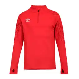 Decathlon Kinder sweatshirt met 1/2 rits Umbro League aanbieding