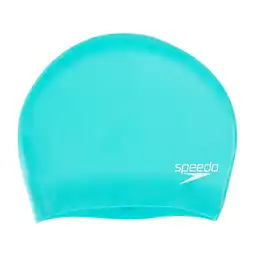 Decathlon Speedo badmuts Long Hair siliconen groen one-size aanbieding