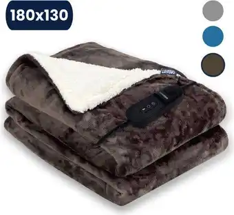 Decathlon Elektrische deken - Timer - Verwarmend - Bruin aanbieding