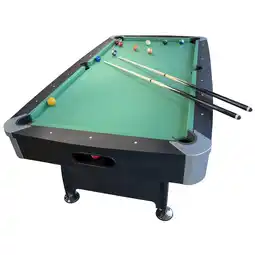 Decathlon Amerikaans Poolbiljart met automatische balterugkeer en accessoires 220x123x80cm aanbieding
